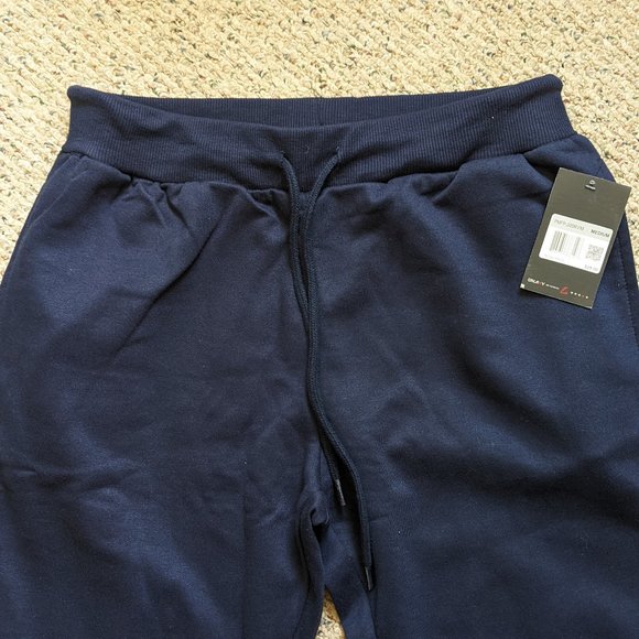 NWT Galaxy Jogger Pants Sweatpants Sz M NAVY Cotton Poly Blend - Picture 3 of 5